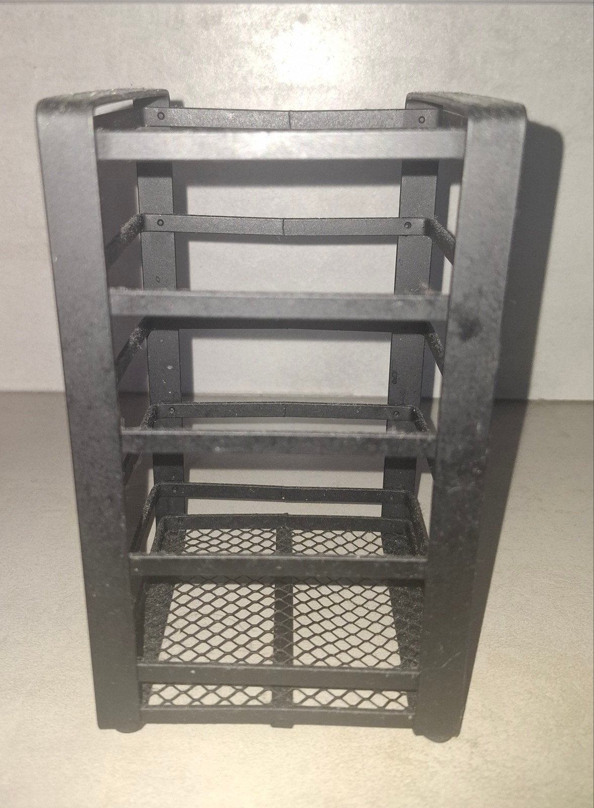 Zwarte metalen vierkante houder voor keukengerei, bestekpot, Overige typen, Ophalen of Verzenden, Zo goed als nieuw, Zwart