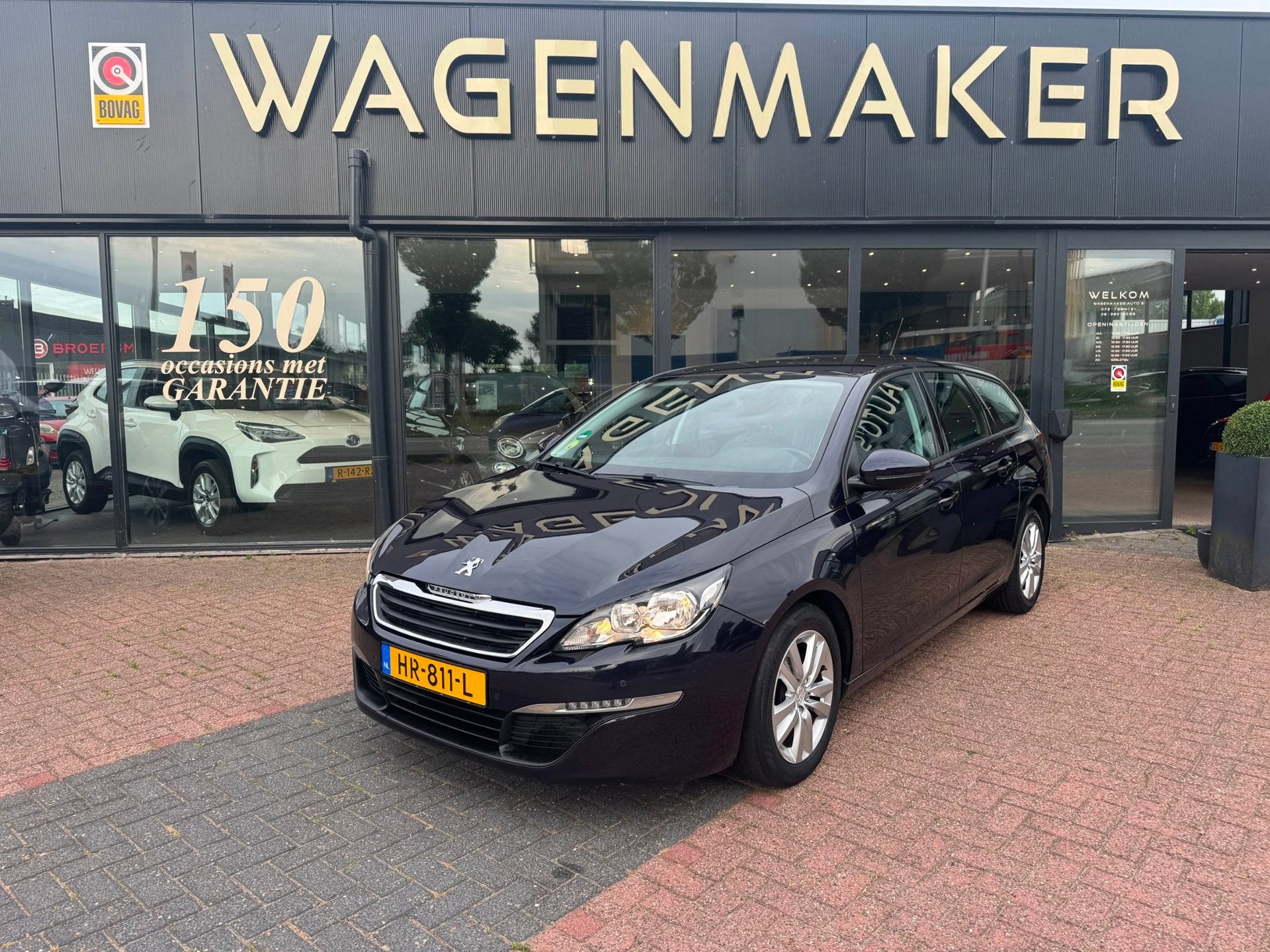 Peugeot 308 SW 1.6 BlueHDI Blue Lease Pack Leder|NAVI|Cruise, Auto's, Peugeot, Voorwielaandrijving, Gebruikt, 4 cilinders, Blauw