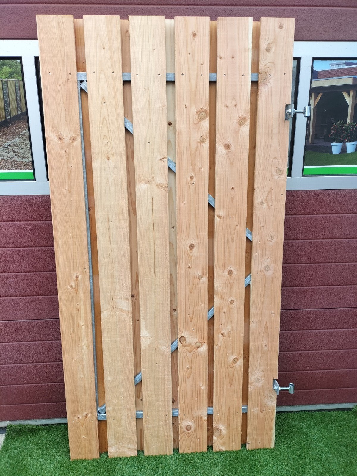 Tuindeur Red Class Wood 100 bij 180 nu voor €125,00, Ophalen, Nieuw, Draaipoort, 150 tot 200 cm