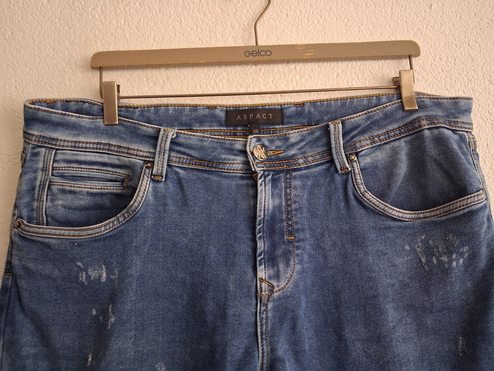 Aspact  Jeans  Maat W36  L32, Ophalen of Verzenden, Zo goed als nieuw, Blauw, W36 - W38 (confectie 52/54)
