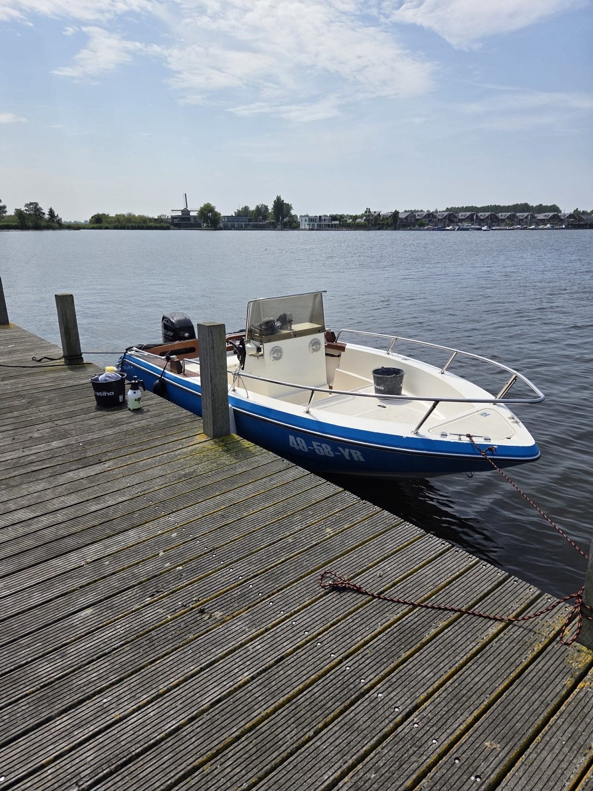 Mooie Capelli 530 consoleboot met Mercury 60PK WEINIG UREN!!, Watersport en Boten, Ophalen, Overige merken, Gebruikt, Elektrische start