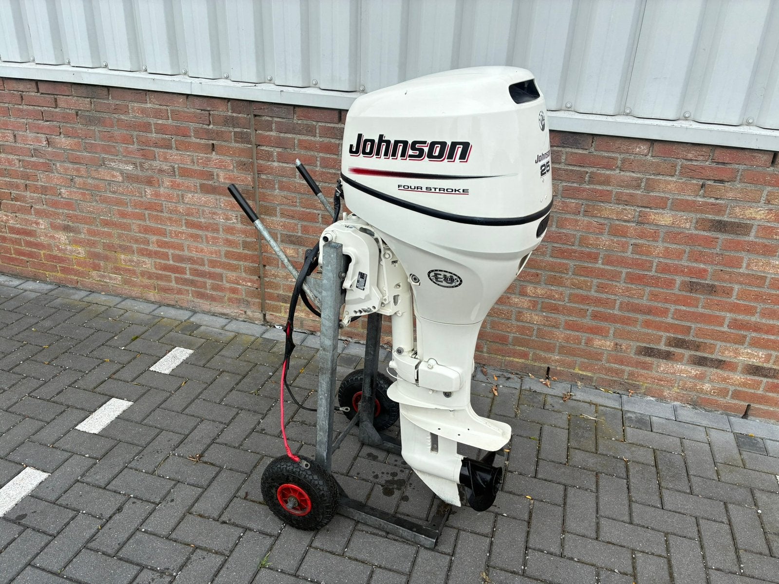 Johnson / Suzuki 25 pk 4 takt, Elek. Start  Vaarklaar!, 10 tot 30 pk, Viertaktmotor, Ophalen of Verzenden, Zo goed als nieuw