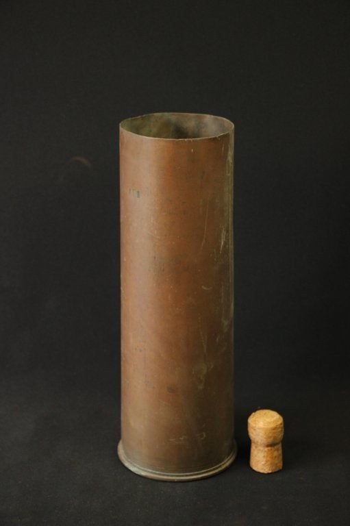 WO2 Britse 25 pounder huls LEEG, Verzamelen, Militaria | Tweede Wereldoorlog, Ophalen of Verzenden, Engeland, Hulzen of Bodemvondsten