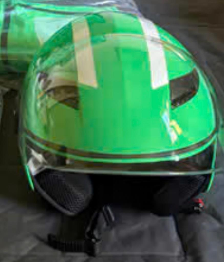 Groene helm en bezorgtas uber, Overige merken, M, Heren, Ophalen of Verzenden