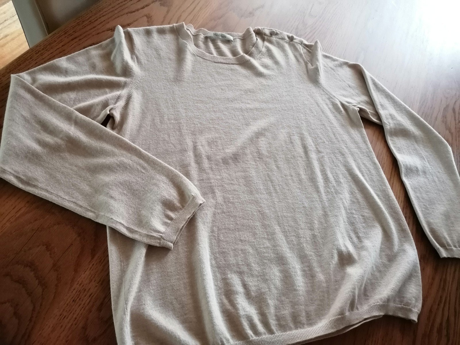 Max Mara Mohair Trui Maat S, Beige, Max Mara, Ophalen of Verzenden, Zo goed als nieuw