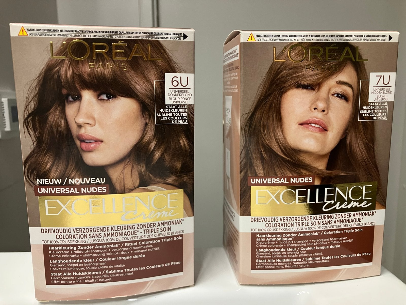L'Oréal Excellence Universal Nudes Haarkleuring 6U en 7U, Ophalen, Nieuw, Overige typen