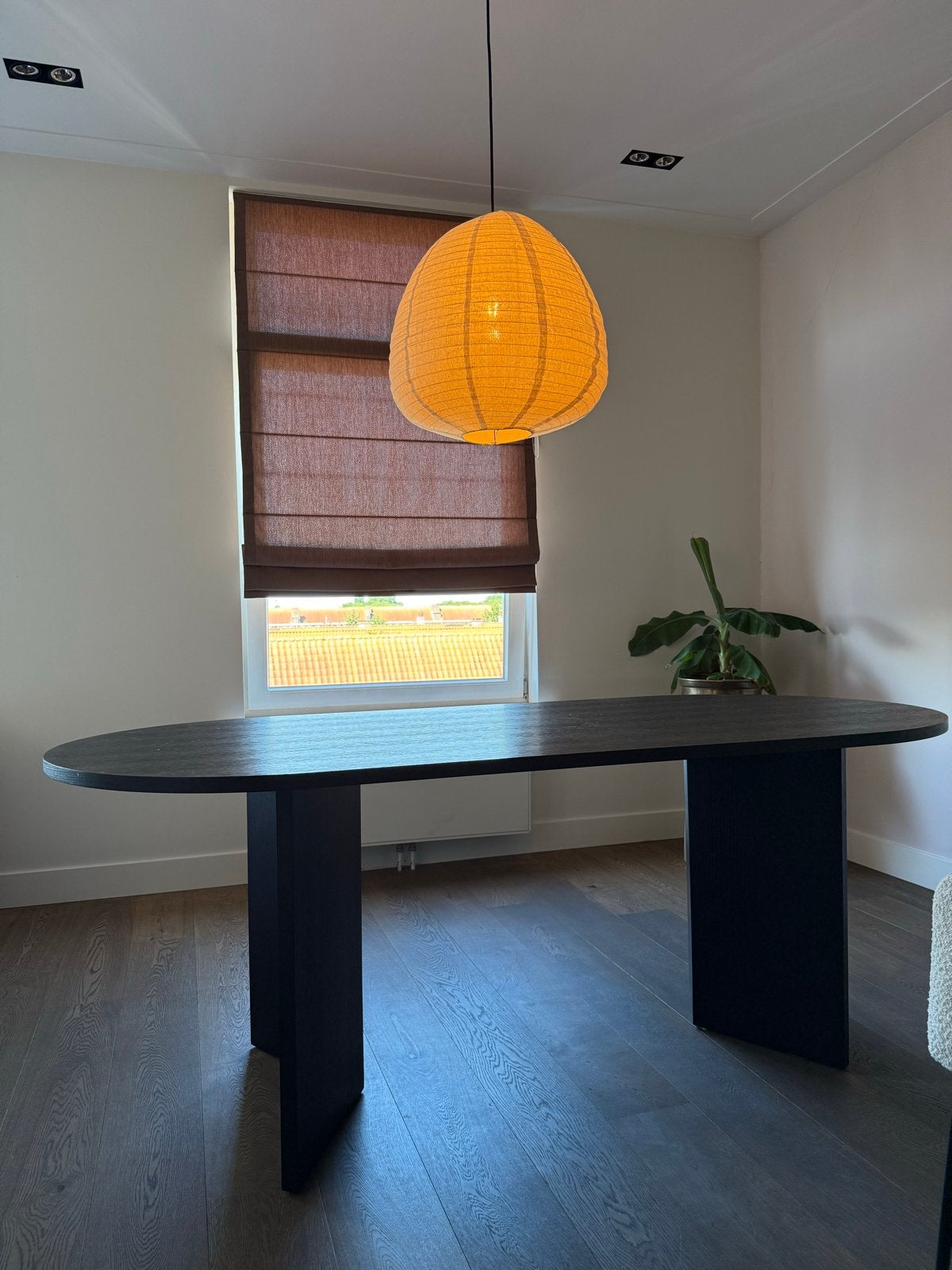 Westwing Toni Eettafel Zwart - 200x90x76 cm, Huis en Inrichting, Ophalen, Gebruikt, 50 tot 100 cm, Vijf personen of meer