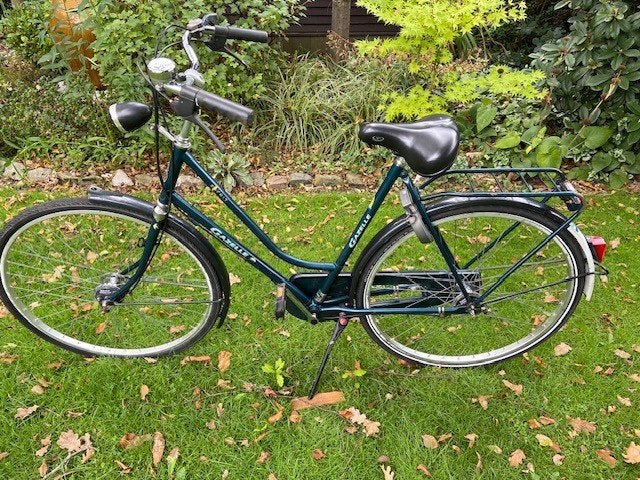 damesfiets, Ophalen, Versnellingen, Gazelle, Trommelrem