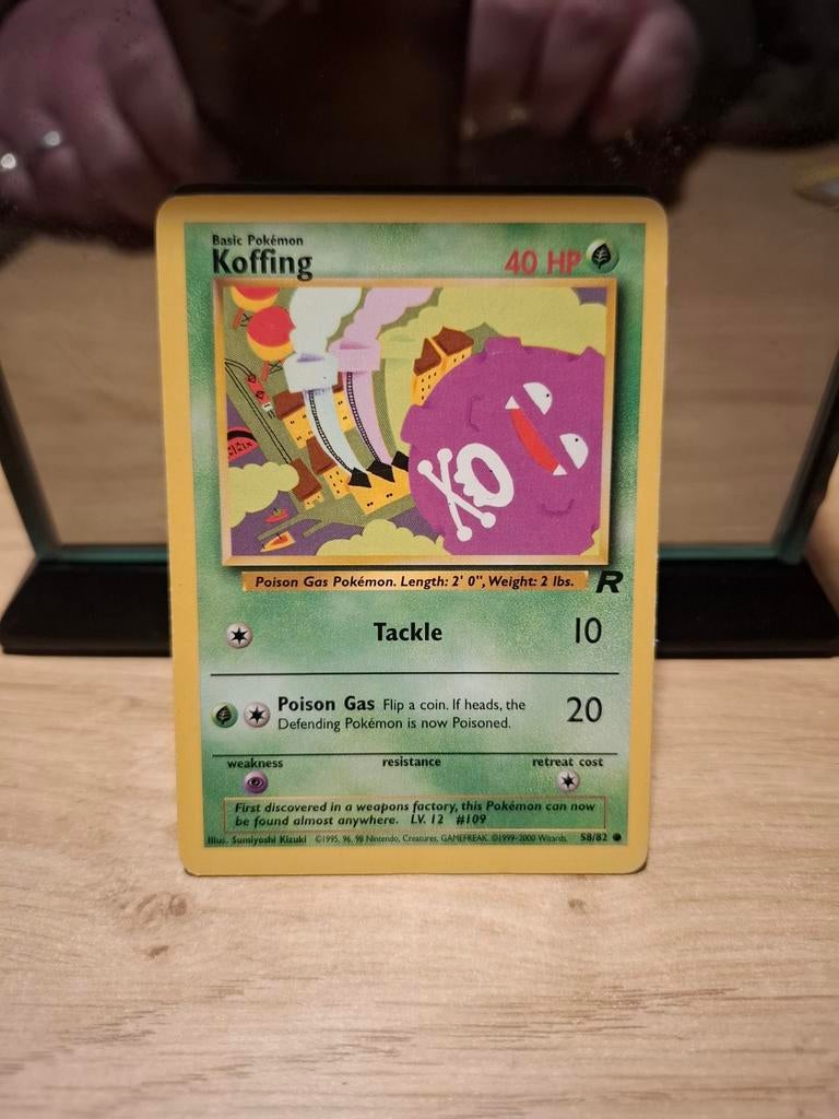 Koffing Pokémon kaart - Basis set, Ophalen of Verzenden, Gebruikt, Losse kaart