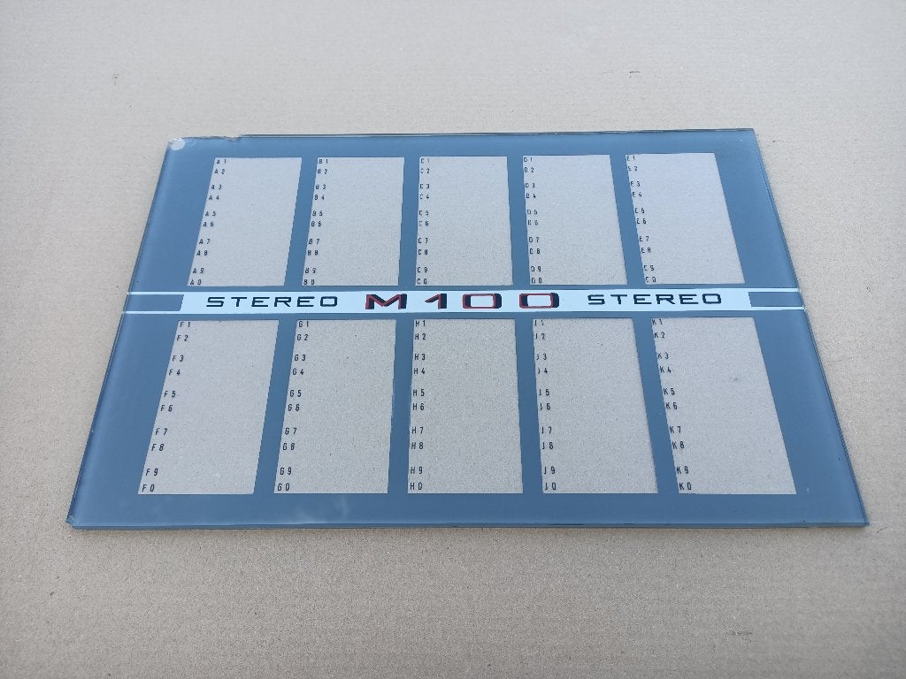Front Glas Harting M100 (1966) jukebox, Ophalen, Gebruikt, 1950 tot 1960, Seeburg