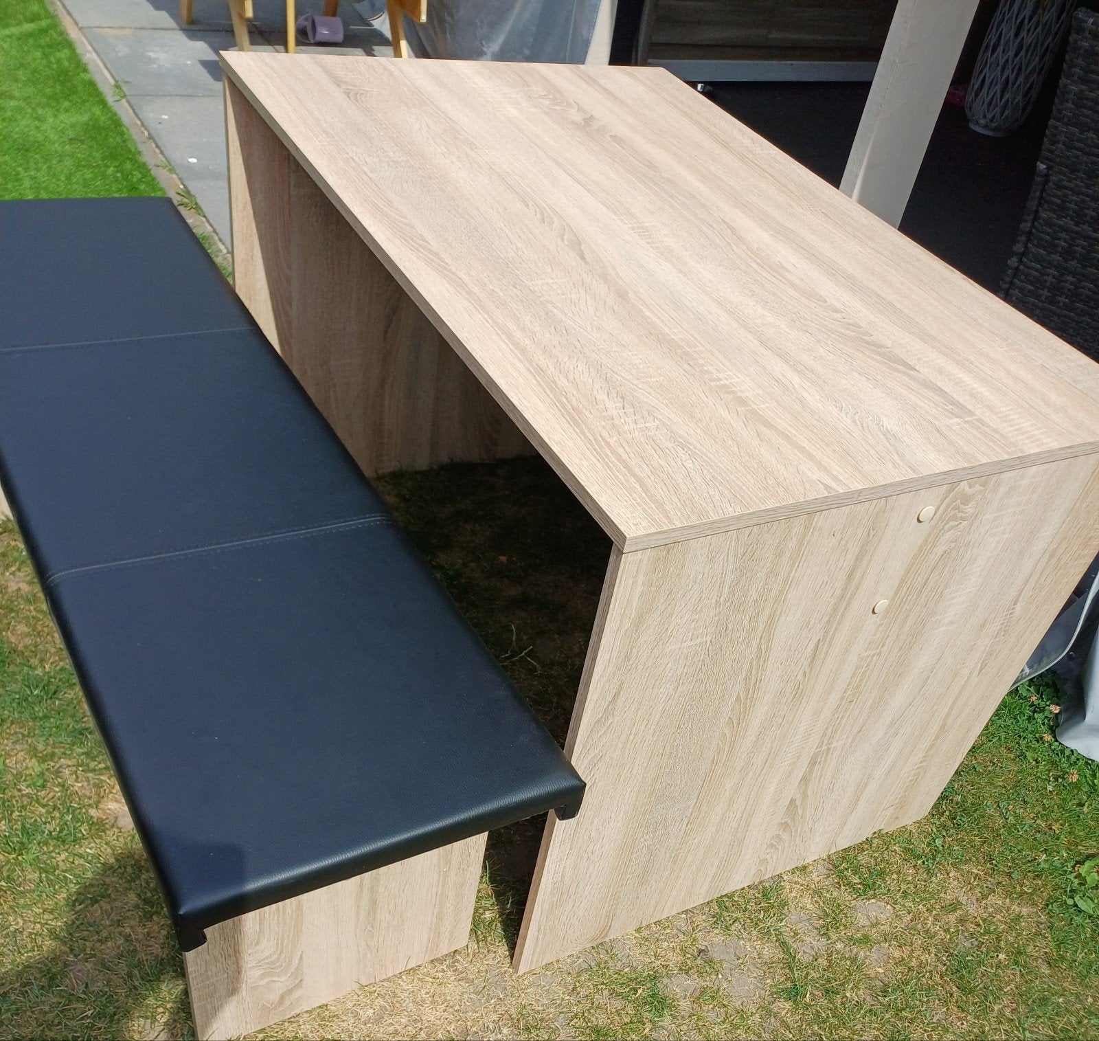 Eettafel met bank. Moet zsm weg, Ophalen, 100 tot 150 cm, 50 tot 100 cm, Zo goed als nieuw