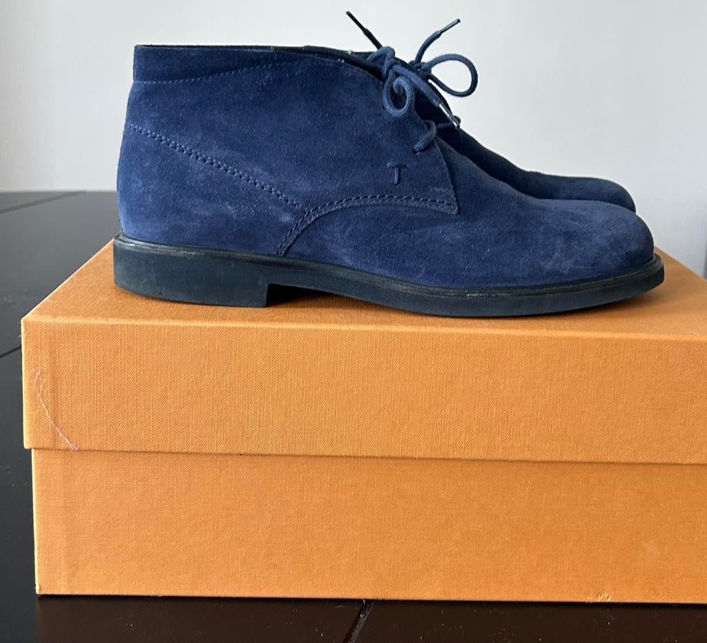 Tod’s schoenen 40, Blauw, Ophalen of Verzenden, Zo goed als nieuw, Veterschoenen