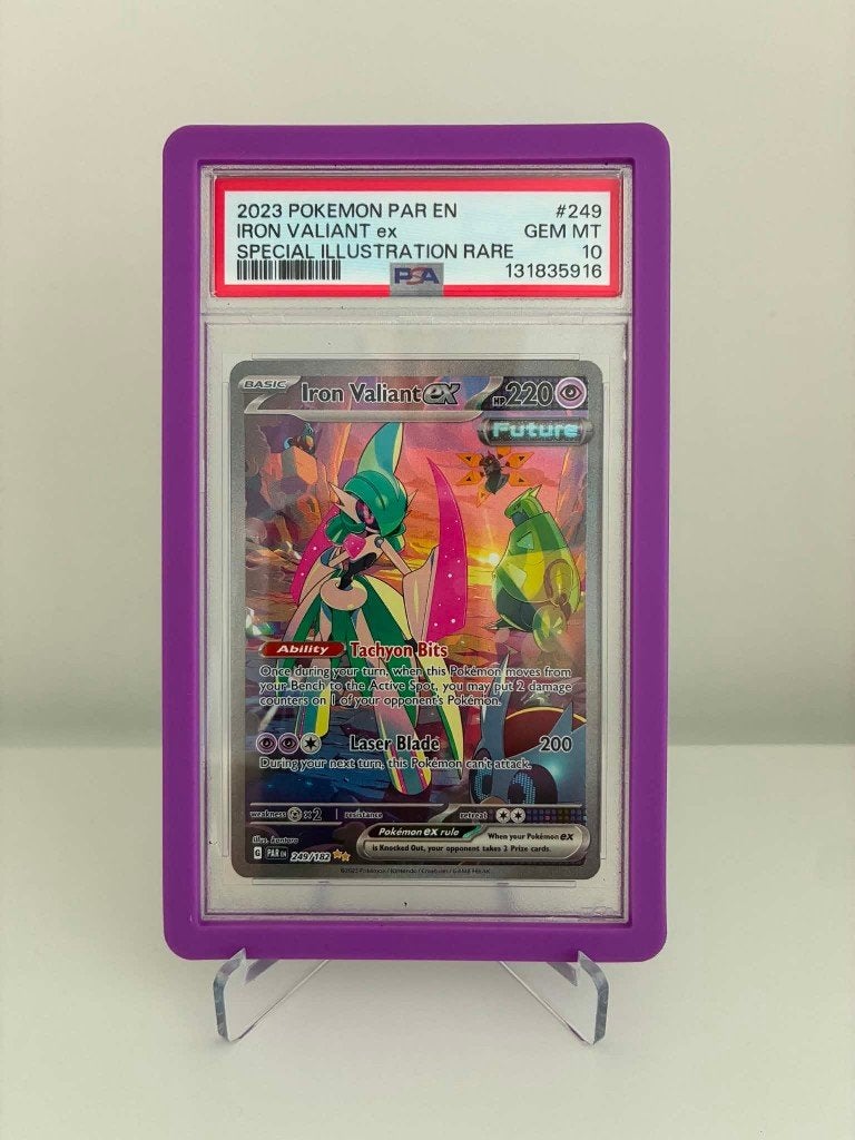 Pokémon Iron Valiant PSA10, Ophalen of Verzenden, Zo goed als nieuw, Losse kaart