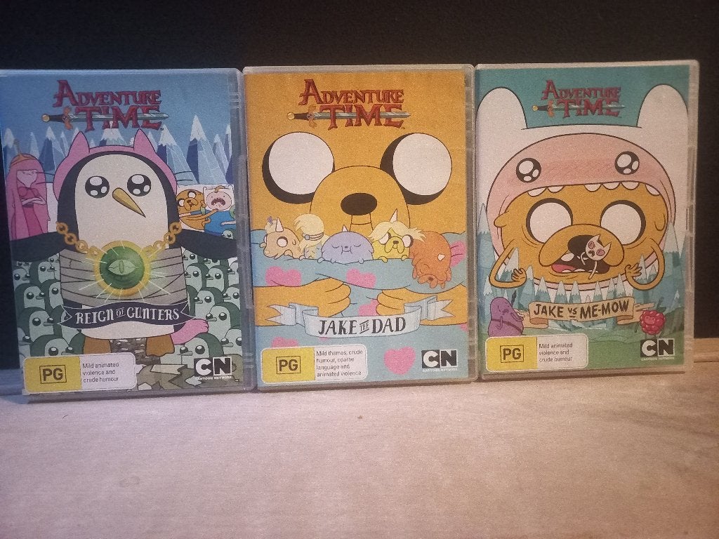 Adventure Time (3xDVD SET) Cartoon Network, Gebruikt, Tekenfilm, Ophalen of Verzenden, Alle leeftijden