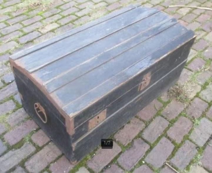 Leuke Antieke Houten Kist - 88x45x39, Minder dan 50 cm, Gebruikt, 50 tot 100 cm, Ophalen of Verzenden