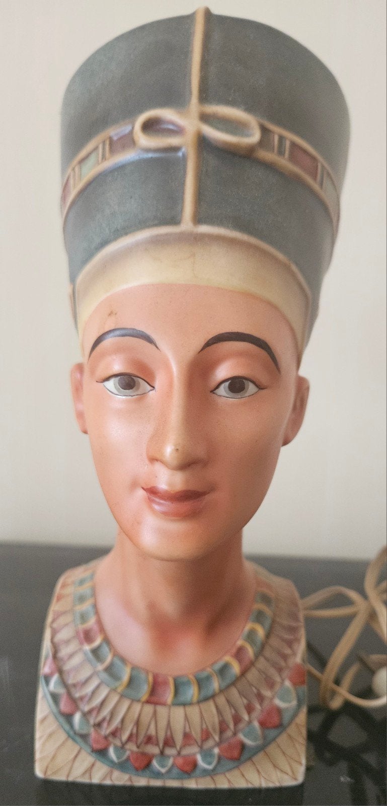 Vintage Nefertiti Buste Lamp - Egyptische Stijl, Antiek en Kunst, Ophalen of Verzenden