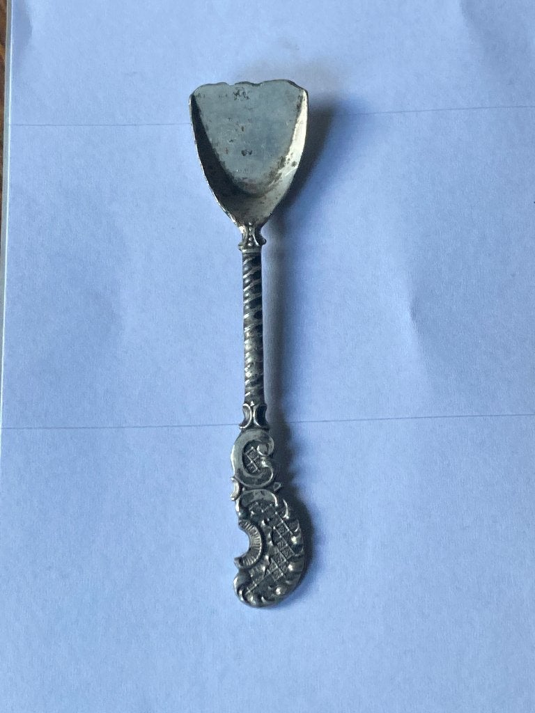Verzilvert lepetje miniatuur, Antiek en Kunst, Ophalen of Verzenden