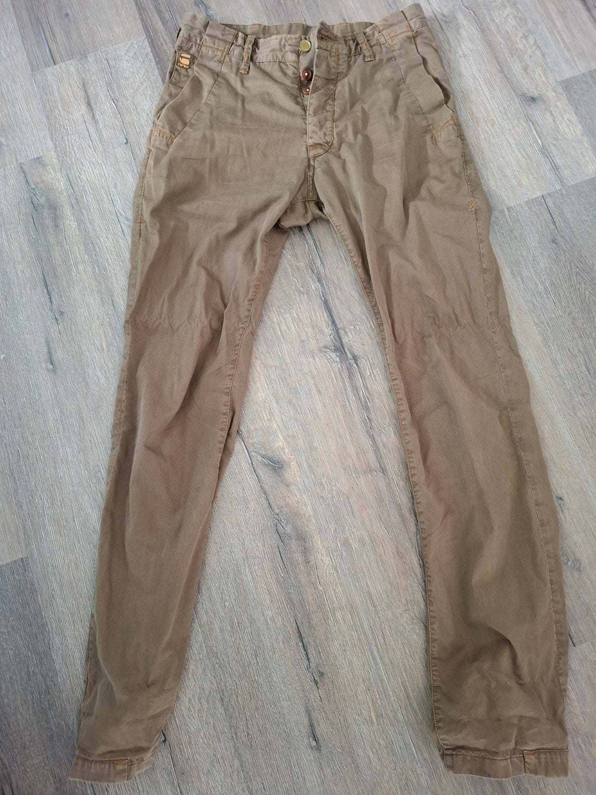 G-Star Heren Chino Bronston Maat 28 Lengte 32, Kleding | Heren, Ophalen, Bruin, Overige maten, G-Star