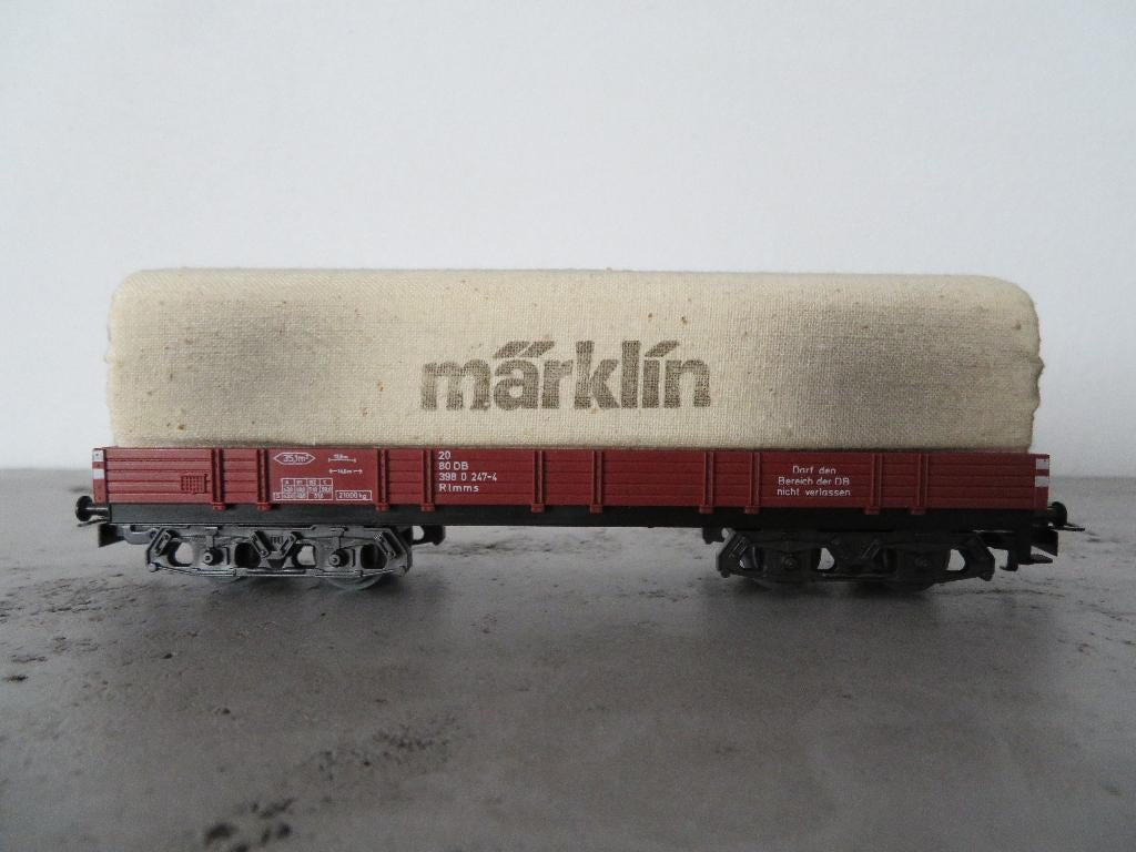 vintage Märklin 4475 - Planenwagen Märklin, Hobby en Vrije tijd, Modeltreinen | H0, Wisselstroom, Wagon, Ophalen of Verzenden