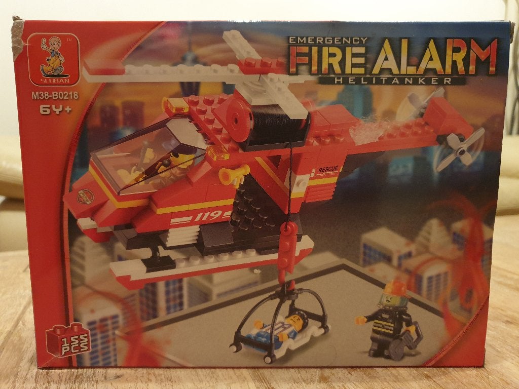LEGO - Fire ALARM Helitanker - Helicopter Rescue !, Compleet, Lego, Ophalen of Verzenden, Zo goed als nieuw