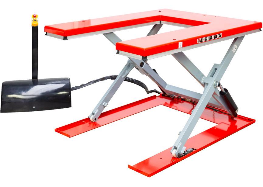 Elektro-hydraulische schaarheftafel 1000kg U-type 230V