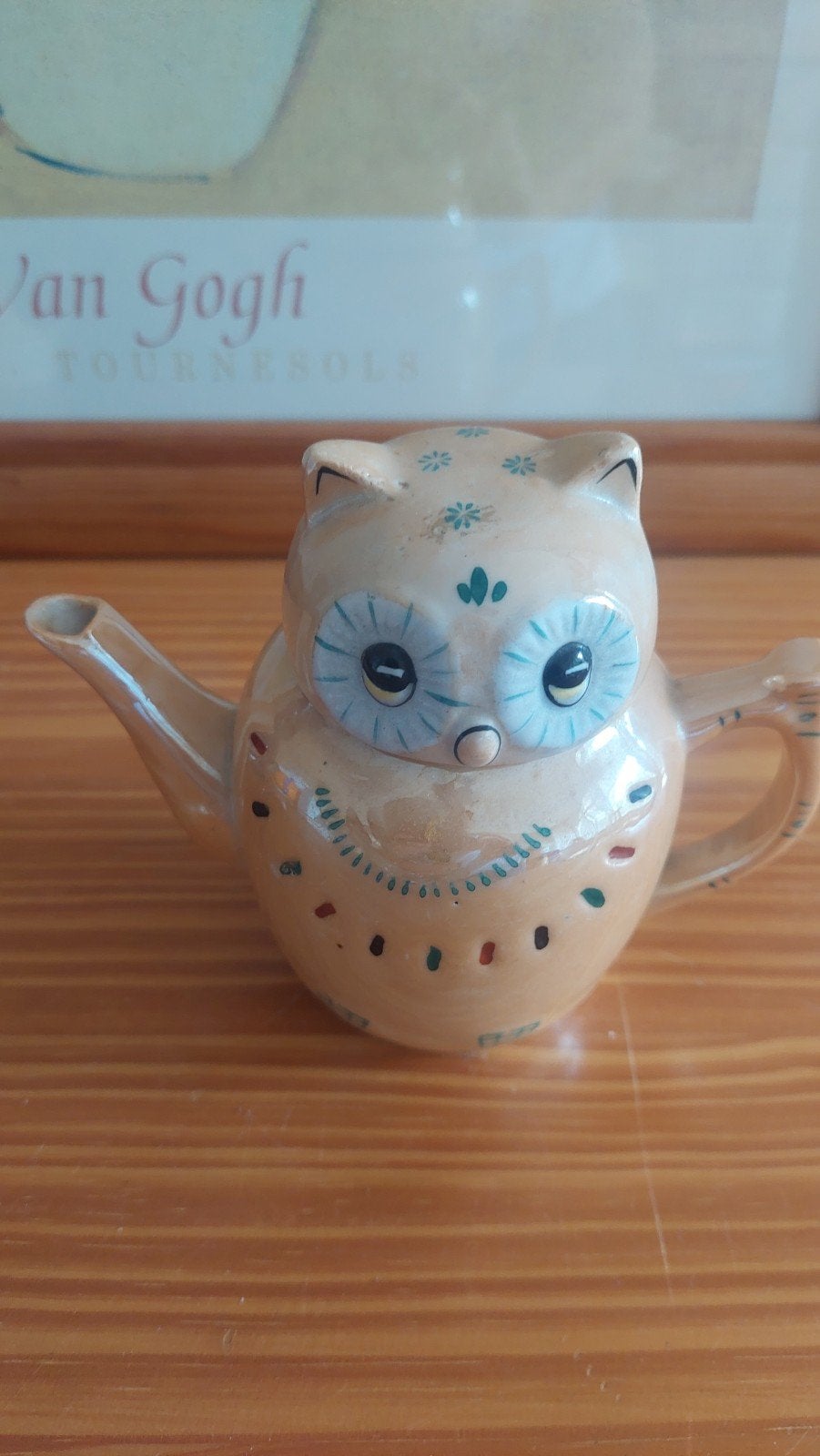 Vintage Uil Theepotje - Made in China - 8cm hoog, Ophalen of Verzenden