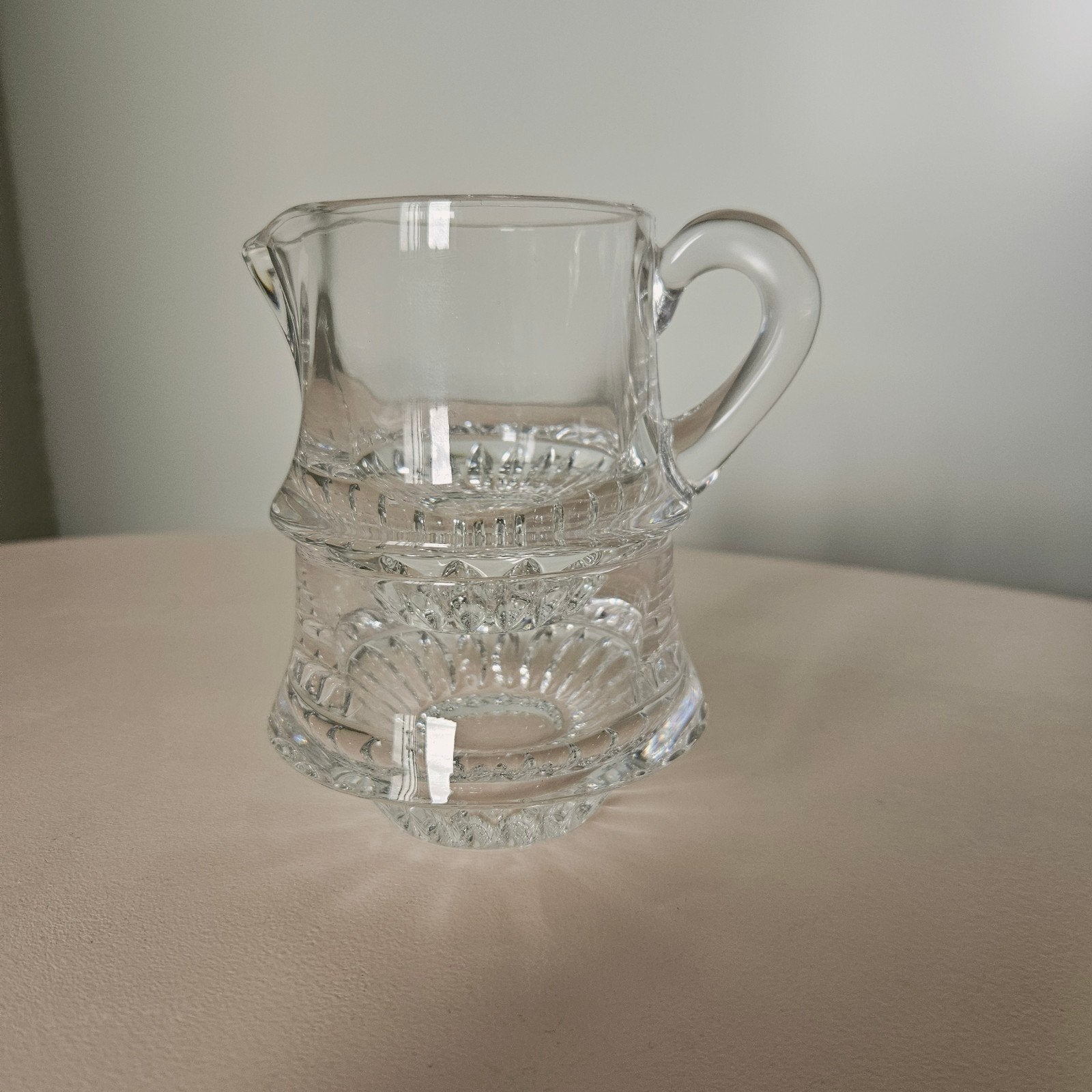 Gorham Full Lead Crystal Stapelbare Suiker- en Roomset, Ophalen of Verzenden, Zo goed als nieuw, Glas, Klassiek