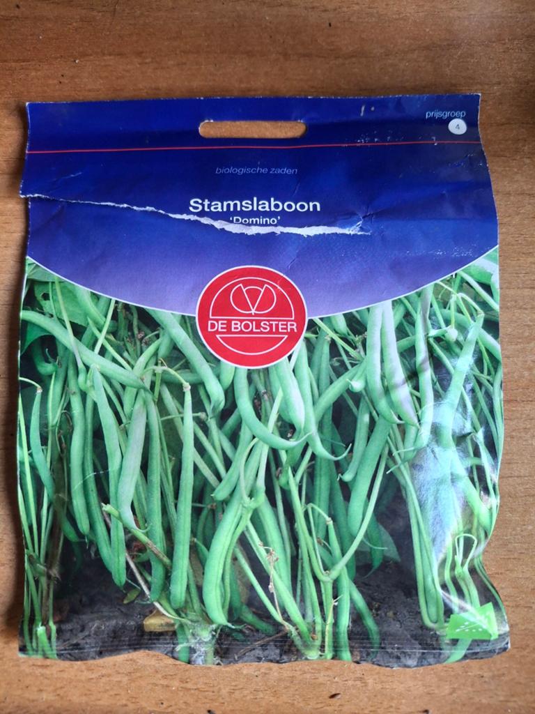 Uit de biologische moestuin: Stamslabonen, zaden, Ophalen of Verzenden, Voorjaar, Halfschaduw, Zaad