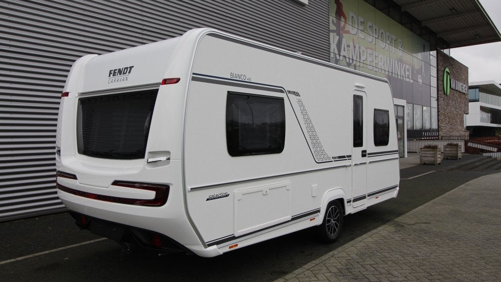 Fendt Bianco Selection 495 SG ACTIEPRIJS, Caravans en Kamperen, Standaardzit, Bedrijf, Schokbreker, Overige typen