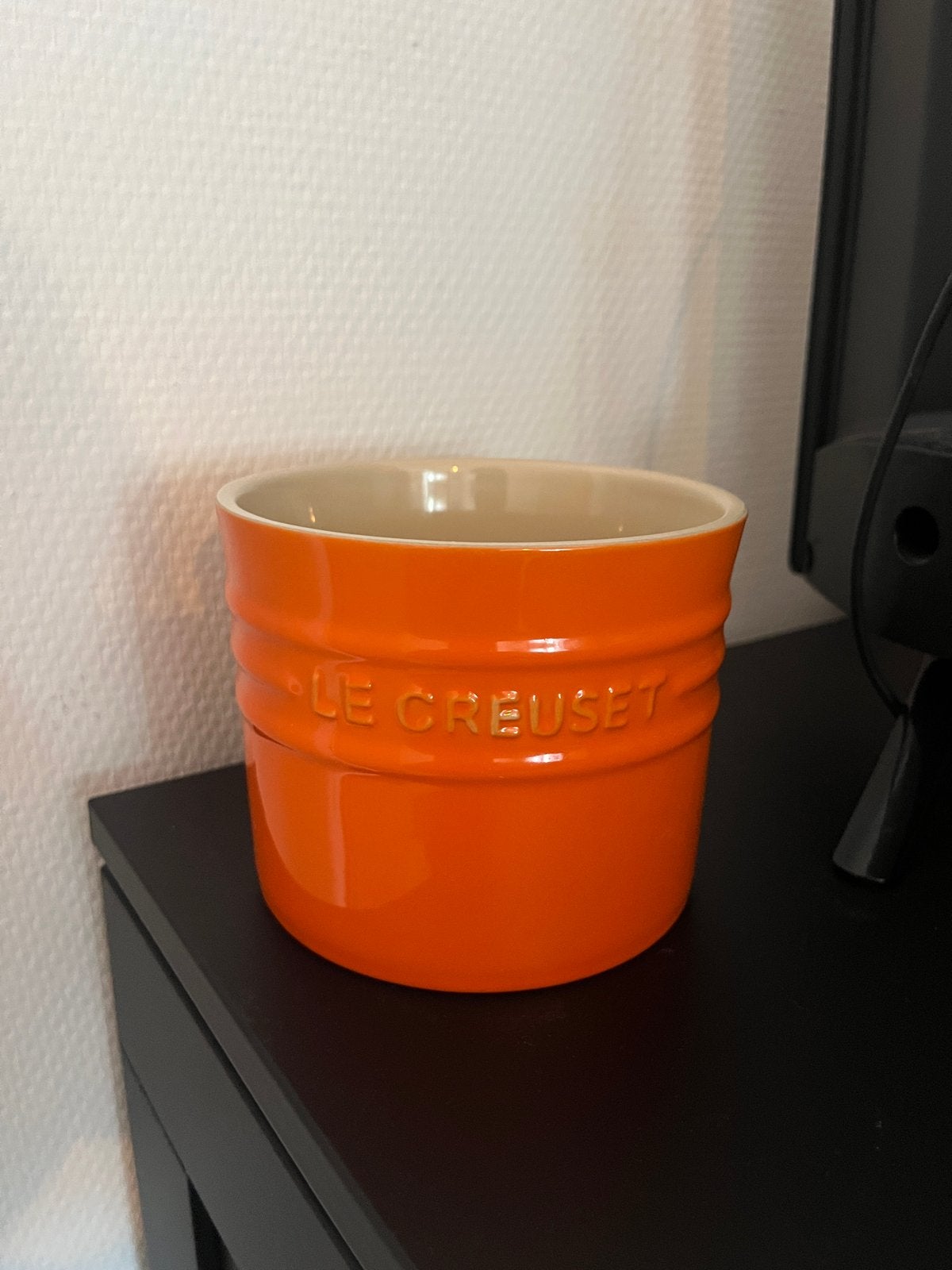 Le Creuset Voorraadpot 0.8L Oranje Nieuw, Huis en Inrichting, Nieuw, Voorraadpot, Steen/keramiek, Oranje