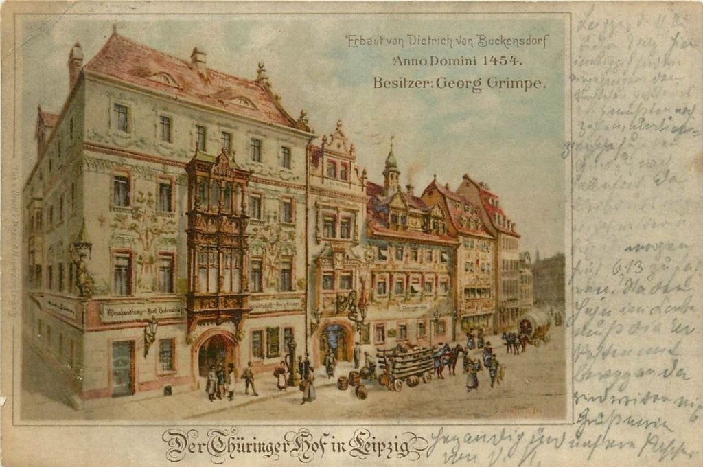 379-024-005 Leipzig Thuringer Hof, Verzenden, Voor 1920, Duitsland