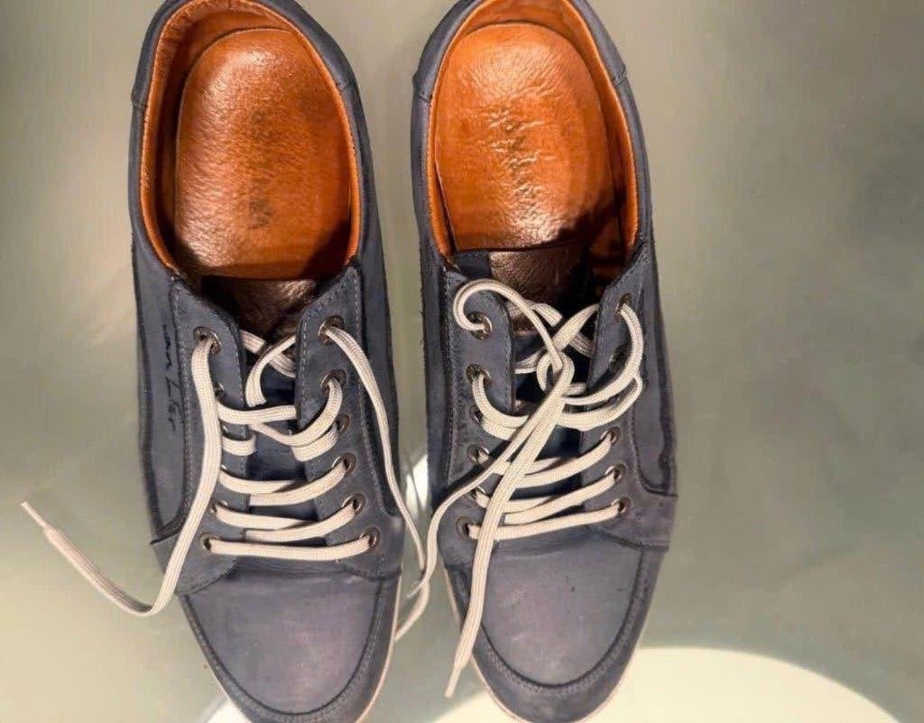 Heren schoenen Van Lier Maat 43, Ophalen, Blauw, Van Lier, Gedragen