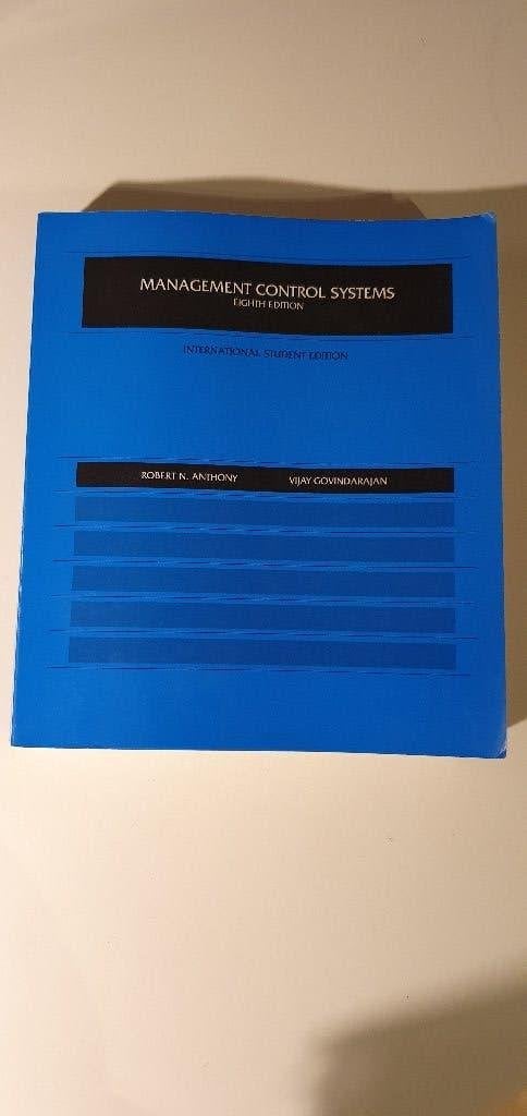 Management control systems, Boeken, Gelezen, R Anthony, V Govindarajan, Ophalen of Verzenden, Management