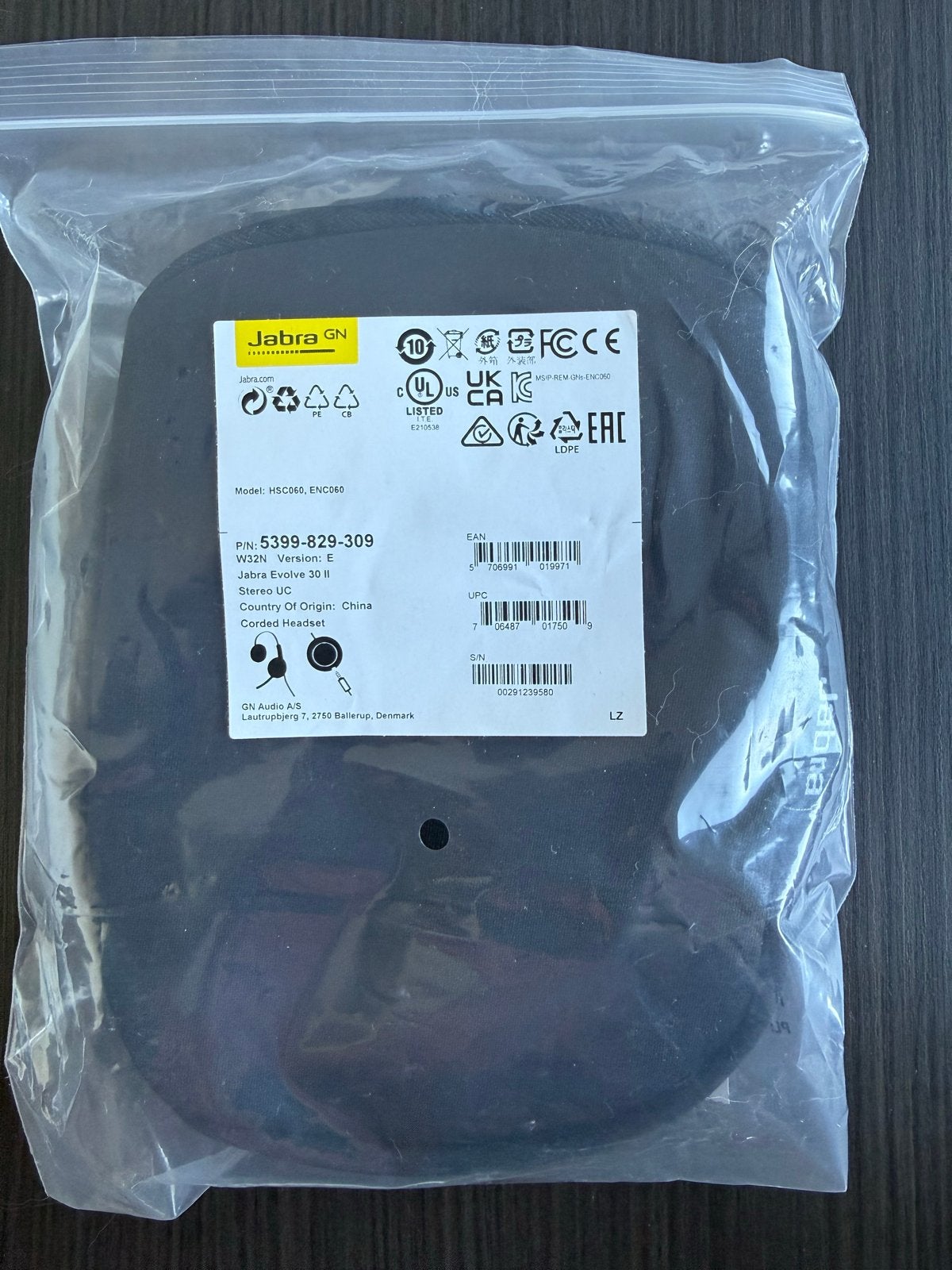 Jabra Evolve 30 II Stereo USB Bedrade Headset, Ophalen of Verzenden, Nieuw, Over-ear