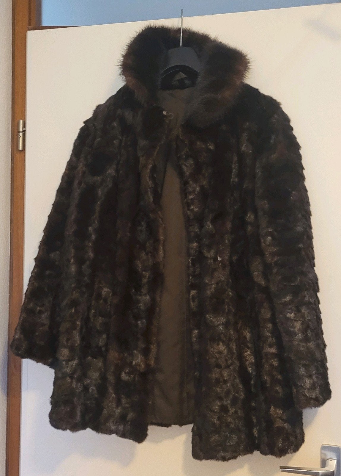 Vintage bruine nertsjas, Ophalen of Verzenden, Zo goed als nieuw, Bruin