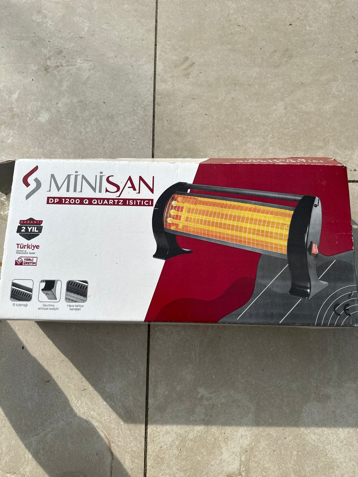 Minisan DP 1200 Q Quartz Heater - Nieuw in doos, Ophalen, Gebruikt, 800 watt of meer, Kachel