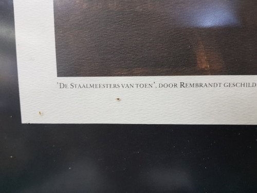 prent  de staalmeester van toen, van rembrandt, Ophalen of Verzenden, 'T Olde Gre-j, Info@toldegrej.nl, Endepoelstraat 20f Didam
