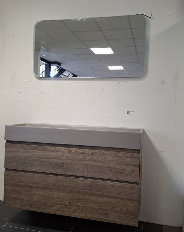 badmeubel XENZ SPACE 1.20 x 46, incl wastafel en LED-spiegel, Ophalen, Xenz, Xenz, Xenz
