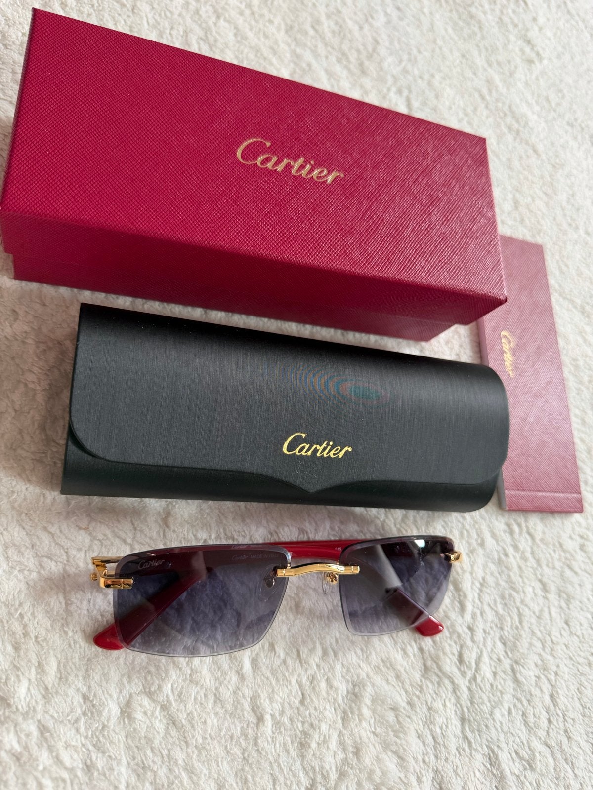 Cartier Zonnebril - Stijlvol en Zo Goed als Nieuw, Overige merken, Zonnebril, Ophalen of Verzenden, Zo goed als nieuw