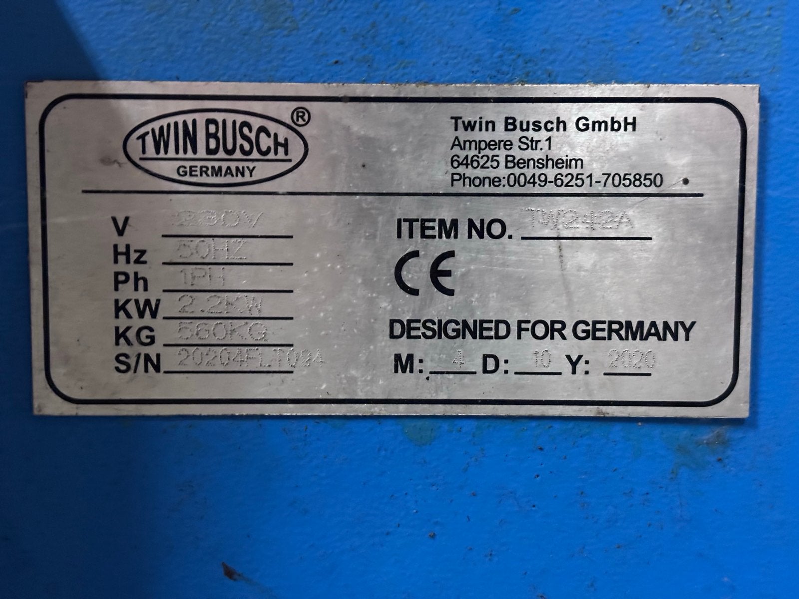 Twin Busch 2-koloms hefbrug 4200KG - Zo goed als nieuw, Auto diversen, Ophalen, Zo goed als nieuw