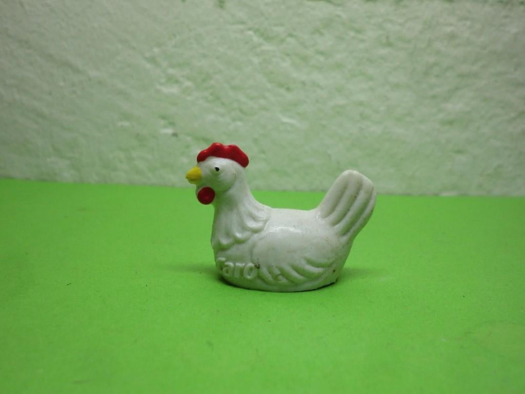 Schleich kip zittend, gemaakt voor de fa Caro, Verzamelen, Dierenverzamelingen, Gebruikt, Beeldje of Figuurtje, Boerderijdier