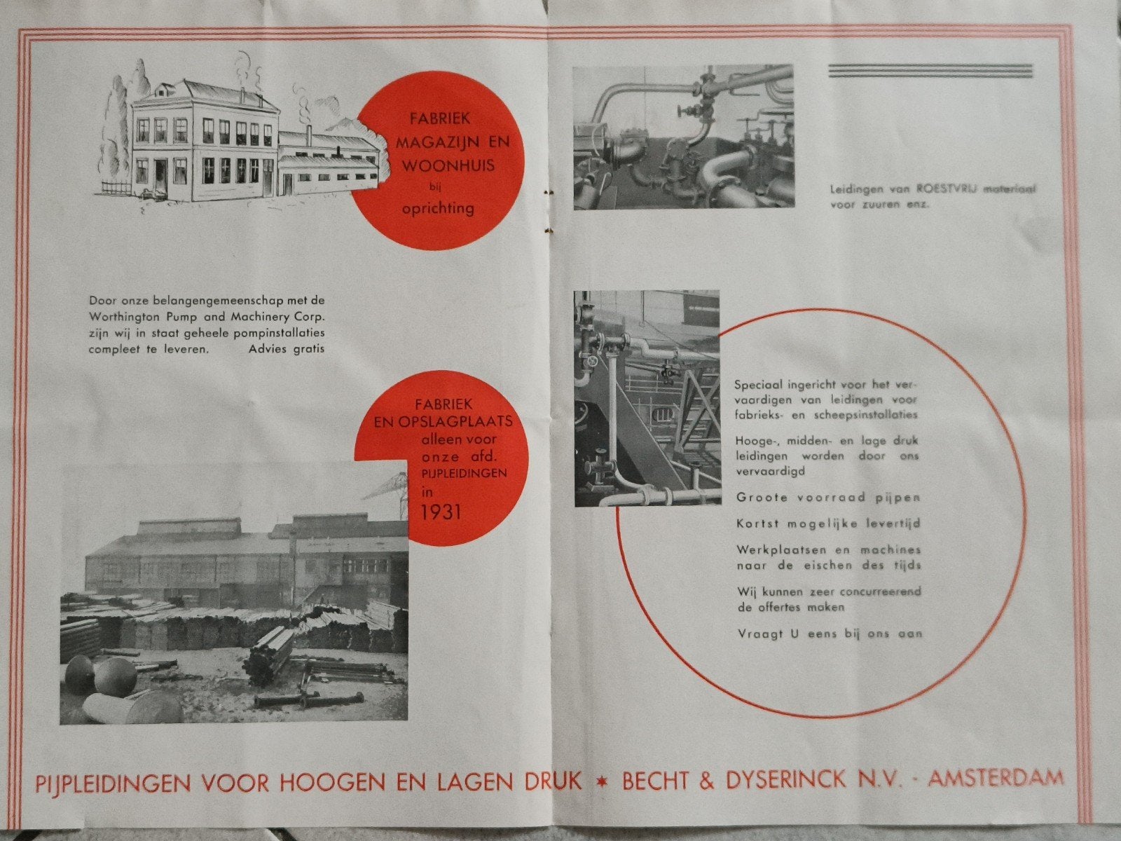 KAVEL VAKBLAD BOUWBEDRIJF EN BECHT & DYSERINCK., Ophalen of Verzenden, 1920 tot 1940, Tijdschrift