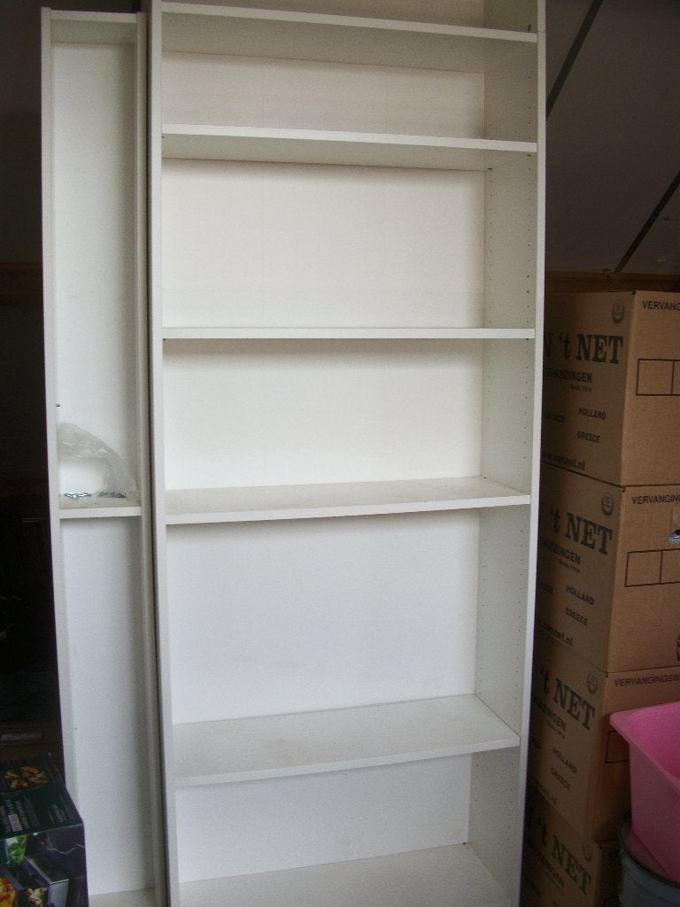 Billy Boekenkast met bovendeel Wit - 80 x 28 x 237 cm - zgan, Ophalen, Met plank(en), 200 cm of meer, 50 tot 100 cm