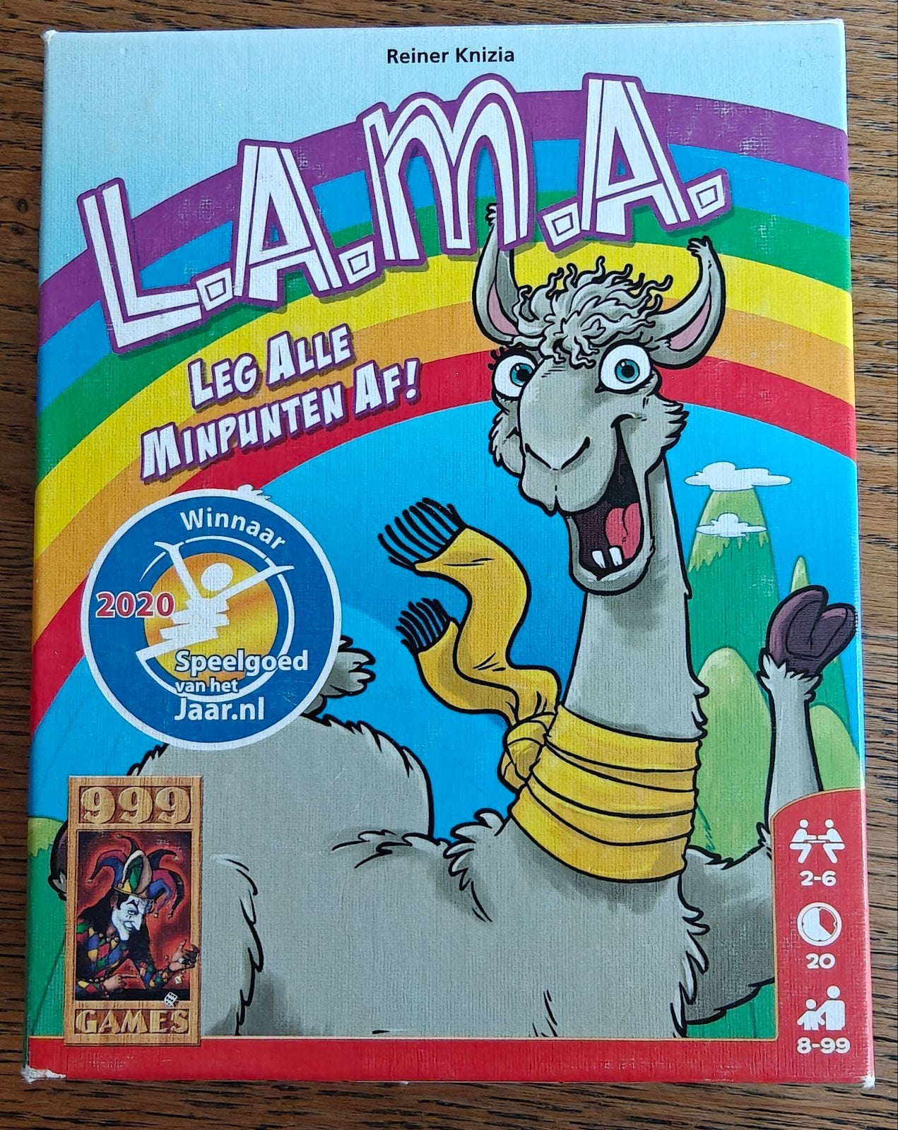 L.A.M.A. Leg Alle Minpunten Af! Kaartspel - LAMA, Vijf spelers of meer, Ophalen of Verzenden, Zo goed als nieuw, 999 Games