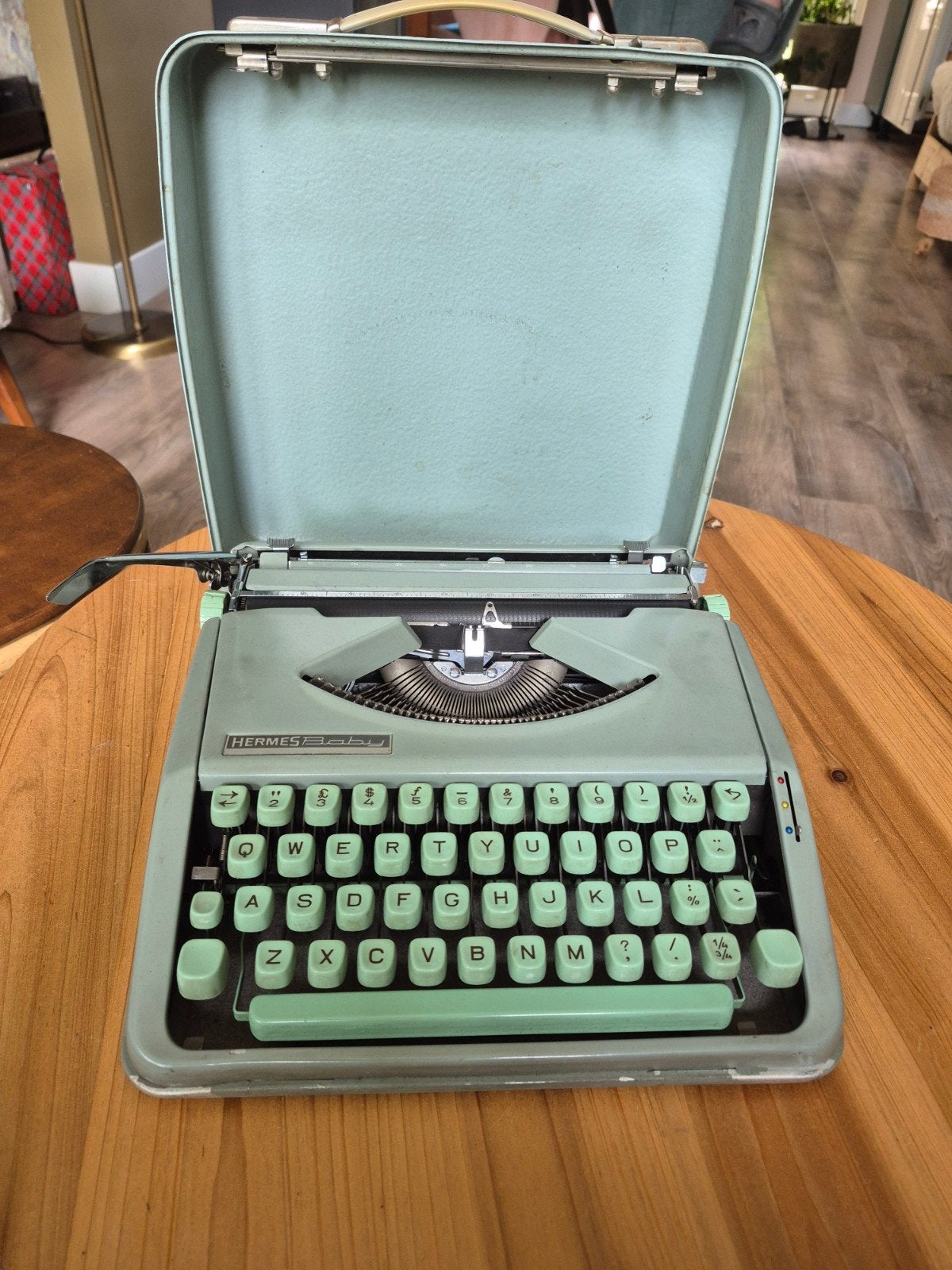 Vintage Hermes Baby draagbare typemachine, Diversen, Typemachines, Ophalen of Verzenden