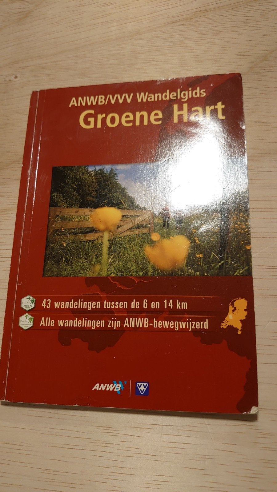 ANWB/VVV Wandelgids Groene Hart - 43 routes, Onbekend, Fiets- of Wandelgids, Ophalen of Verzenden, Zo goed als nieuw
