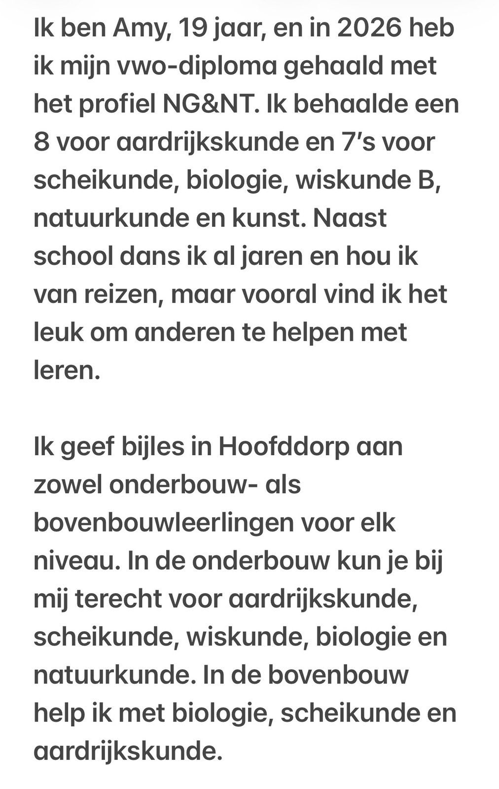Bijles Hoofddorp/Nieuw-vennep, Overige niveaus, Geschikt als bijbaan, Freelance of Uitzendbasis, Variabele uren