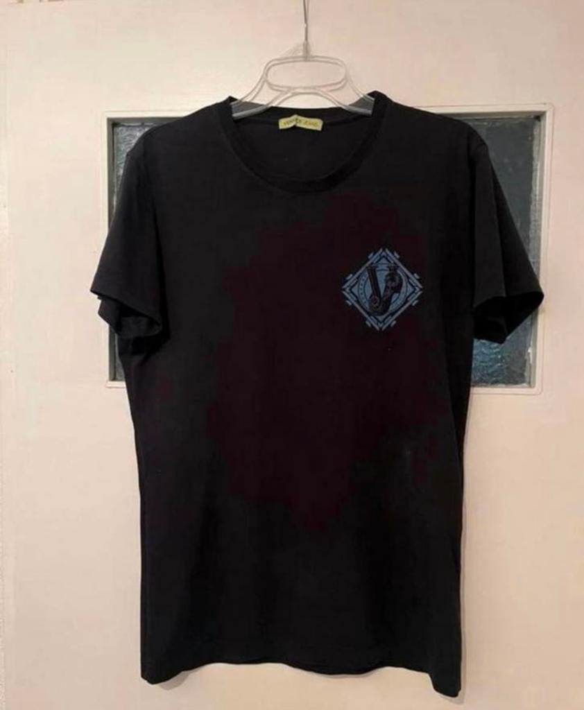 Versace t shirt, Kleding | Heren, T-shirts, Ophalen of Verzenden, Zo goed als nieuw, Maat 46 (S) of kleiner, Zwart