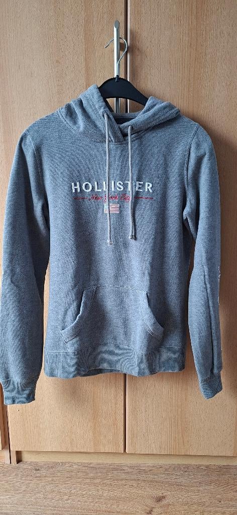 Grijze Hollister hoodie maat S, Ophalen of Verzenden, Zo goed als nieuw, Maat 36 (S), Grijs