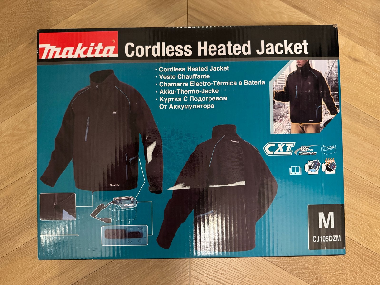 Makita CXT Verwarmde Jas CJ105DZM - Maat M, Ophalen of Verzenden, Nieuw, Maat 48/50 (M), Zwart